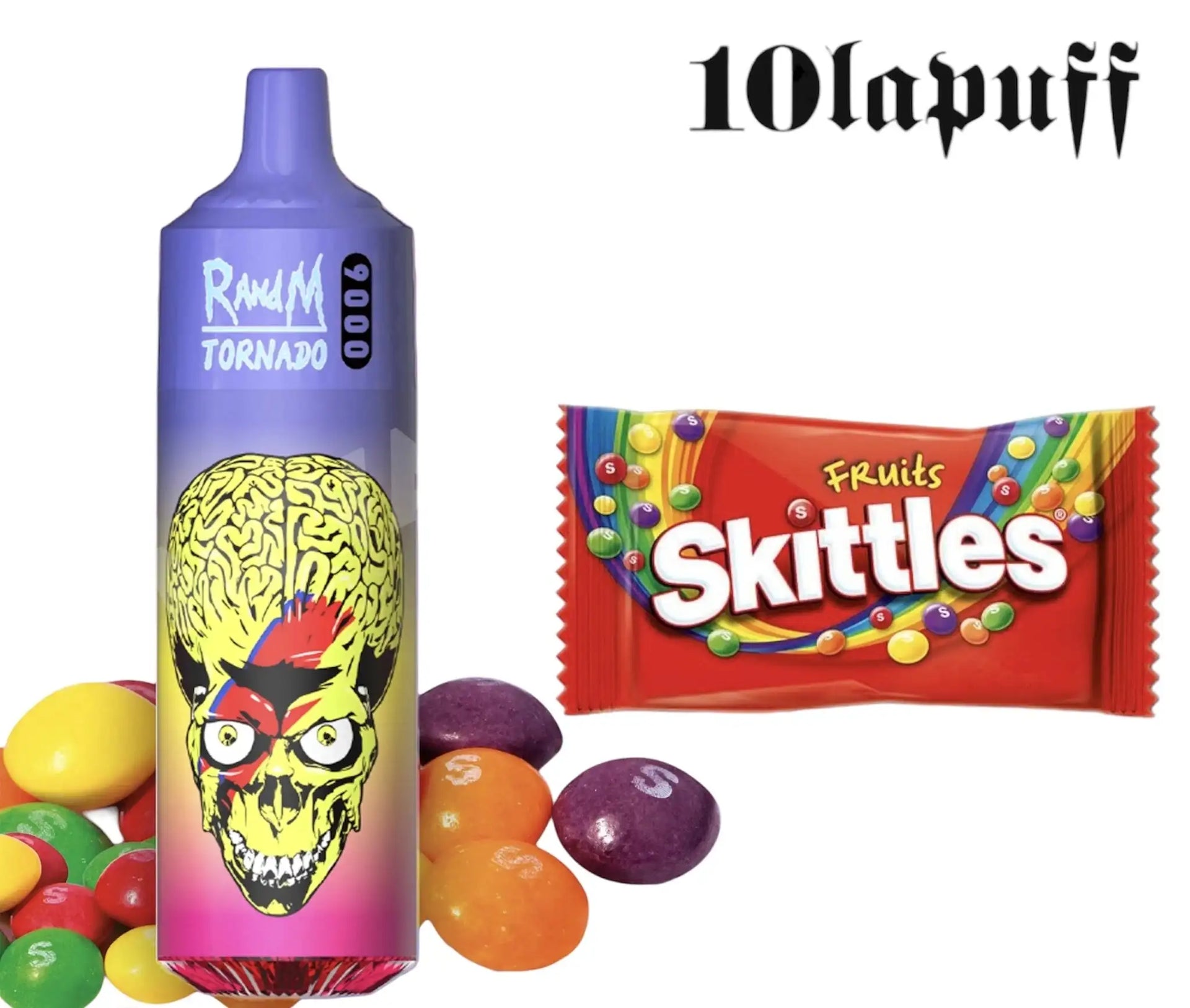 PUFF 9000 TORNADO RandM - Skittles - prix 13,99 au lieu de 19,99 10lapuff PUFF 9000 TORNADO RandM - Skittles - prix 13,99 au lieu de 19,99 10lapuff