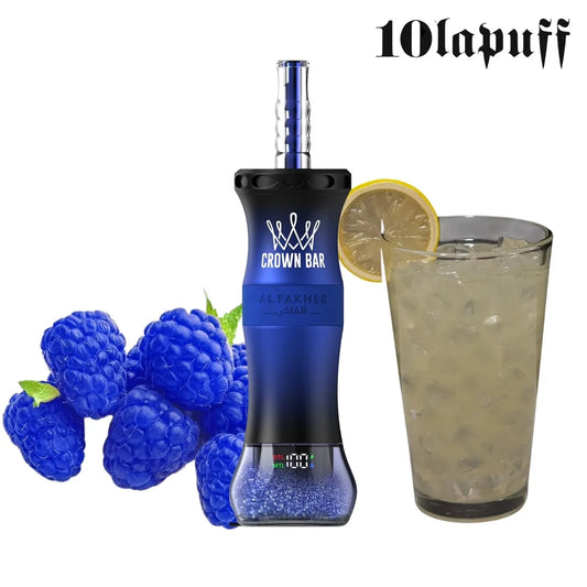 PUFF SHISHA 60K Al Fakher Crown Bar E-Hose X - Blue razz limonade