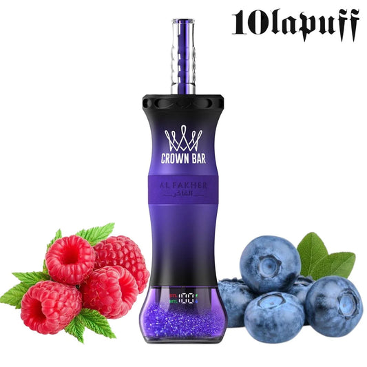 PUFF SHISHA 60K Al Fakher Crown Bar E-Hose X -Raspberry Blueberry