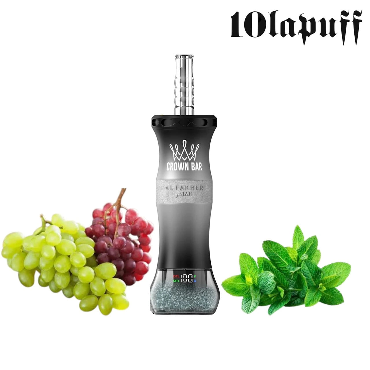 PUFF SHISHA 60K Al Fakher Crown Bar E-Hose X - Grape Mint