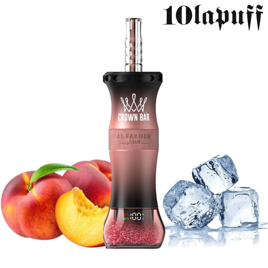 PUFF SHISHA 60K Al Fakher Crown Bar E-Hose X - Peach Ice