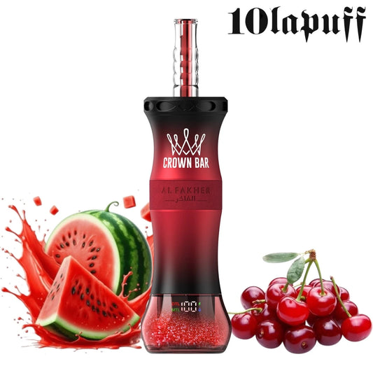 PUFF SHISHA 60K Al Fakher Crown Bar E-Hose X - Watermelon Cherry