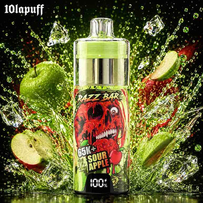 PUFF 65000 RAZZBAR - Sour Apple