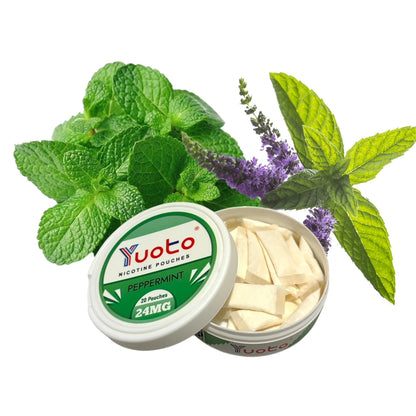 YUOTO SNUS Pouches 24mg - Refreshing Peppermint Flavor