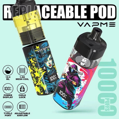 Puff Vapme 10 000 – Guava Passion Kiwi Flavor (2% Nicotine)