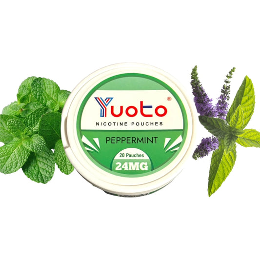 YUOTO SNUS Pouches 24mg - Refreshing Peppermint Flavor