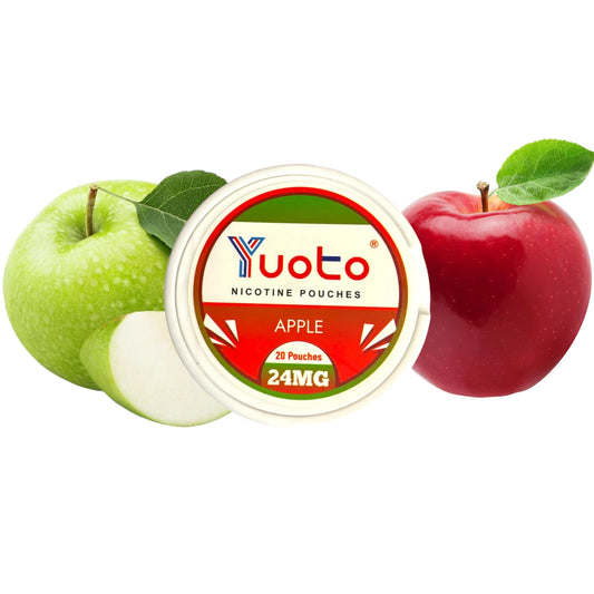 SNUS Pouches Yuoto 24mg - Fresh and Sweet Apple Flavor