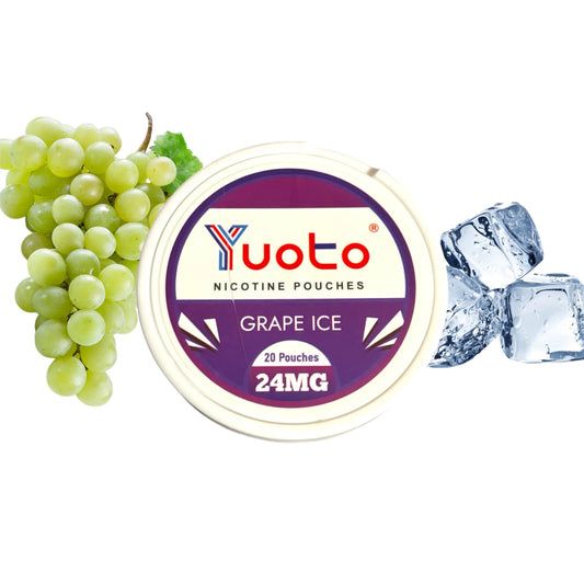 YUOTO SNUS Pouches 24mg - Iced Grape Flavor