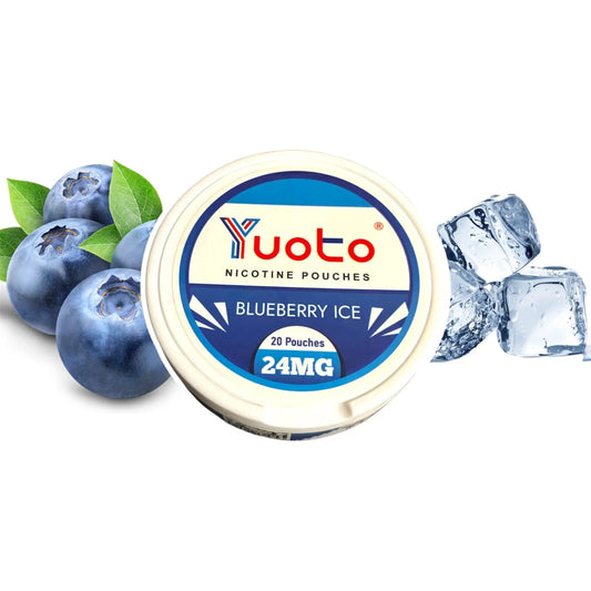 YUOTO SNUS Pouches 24mg - Saveur Myrtille Glacée